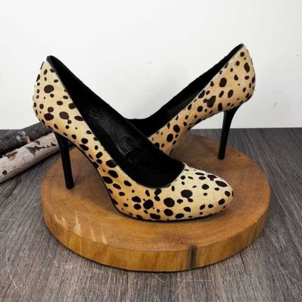 *Tory Burch |  Cheetah Print Calf Hair Marianne Pumps Size 9.5